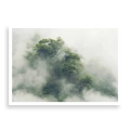 Plakat na ścianę Zamglone korony drzew w stylu skandynawskim bez ramki