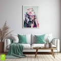 plakat-drewniana-ramka-wnetrze-kobieta-rock-star.webp