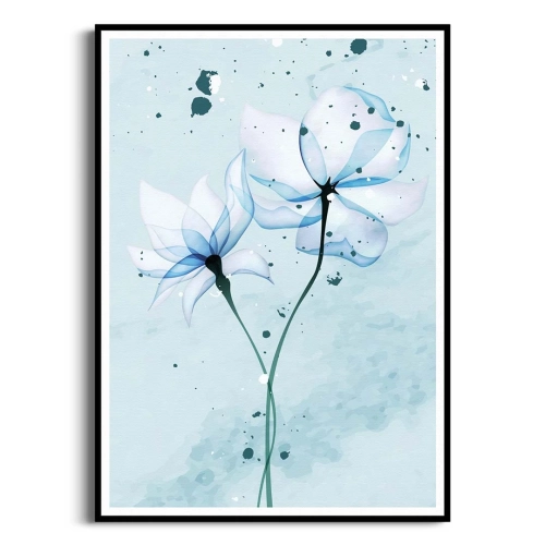 plakat-czarna-ramka-przod-niebieskie-kwiaty-II.webp