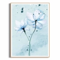 plakat-drewniana-ramka-przod-niebieskie-kwiaty-II.webp