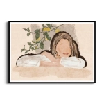 Plakat - Błoga zaduma - Portret kobiety