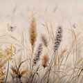 Natura Trawa pampasowa na wietrze Plakat decorlabs
