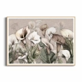 plakat-drewniana-ramka-przod-subtelne-kwiaty-lilii-calla.webp