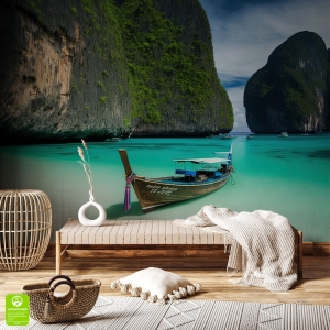 Fototapeta - Plaża Phuket panorama morze do salonu sypialni na wymiar - turkusowa 3D,  styl nowoczesny