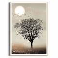 Plakat Samotne drzewo III drewniana ramka