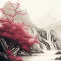 fototapeta-japonski-krajobraz-kwitnace-drzewo-nad-wodą-fragment.jpg