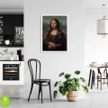 Plakat Leonardo Da Vinci Mona Lisa Reprodukcja bez ramki w pokoju