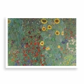 Plakat - Gustav Klimt - Wiejski ogród ze słonecznikami bez ramki