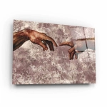 Obraz na szkle akrylowym - Stworzenie Adama