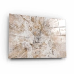 Obraz na szkle akrylowym - Duży kwiat w stylu vintage na przetartym tle, rustykalna kwiatowa kompozycja