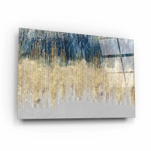 Obraz na szkle akrylowym - Harmonijne złote piękno 