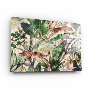 Obraz na szkle akrylowym - Drapieżna dżungla