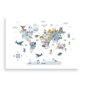 plakat-bez-ramki-zwierzatka-na-mapie-swiata-dla-dzieci-przod.webp