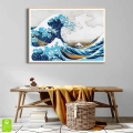 plakat-drewniana-ramka-wnetrze-hokusai.webp