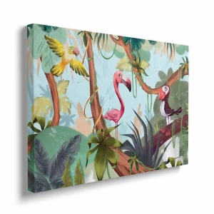 Obraz na płótnie - Ptaszki w tropikach
