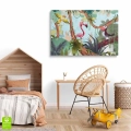 obraz-na-plotnie-ptaszki-w-tropikach-wnetrze.webp