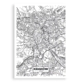 Plakat Mapa Krakowa