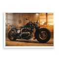 Plakat Klasyczny motocykl w stylu retro bez ramki