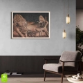 plakat-drewniana-ramka-wnetrze-lamparty-noca.webp