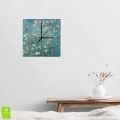 zegar-30x30-kwdrat-kreski-wnetrze-vincent-van-gogh-kwitnacy-migdalowiec.webp
