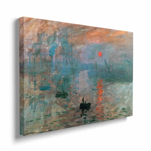 Obraz na płótnie Impresja, wschód słońca reprodukcja bokiem