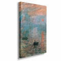 Obraz na płótnie - Claude Monet - Impresja, wschód słońca - Reprodukcja bok