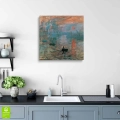 Obraz na płótnie - Claude Monet - Impresja, wschód słońca - Reprodukcja wnętrze