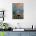 Obraz na płótnie - Claude Monet - Impresja, wschód słońca - Reprodukcja prostokąt