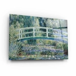 Obraz na szkle akrylowym - Claude Monet - Lilie wodne i most japoński - Reprodukcja