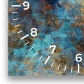 Zegar-kwdrat-cyfry-biale-fragment-struktura-granitu-z-refleksami-pomaranczy-i-turkusu.webp