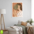 Plakat Kobieca natura bez ramki w pokoju
