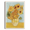 Plakat Vincent Van Gogh Słoneczniki reprodukcja drewniana ramka