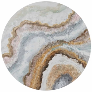 Fototapeta okrągła - Abstrakcyjne kolorowe fale