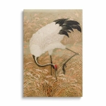 Obraz na szkle - G. A. Audsley - Żuraw indyjski w polu ryżowym - Reprodukcja