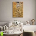 obraz-szklo-gustav -klimt-zlota-adela-wnetrze-pion.webp