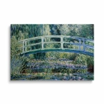 Obraz na szkle - Claude Monet - Lilie wodne i most japoński