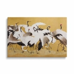 Obraz na szkle - Ishida Yūtei - Japońskie stado żurawi - Reprodukcja