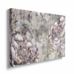 Obraz na płótnie -  Duże piwonie na przetartym tle – elegancki motyw kwiatowy do salonu, jadalni lub sypialni w stylu nowoczesnym i glamour 