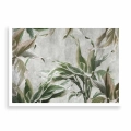 Plakat Liście tropikalne w odcieniach zieleni bez ramki
