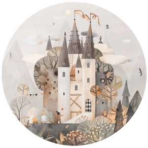 Fototapeta okrągła - Bajkowy zameczek