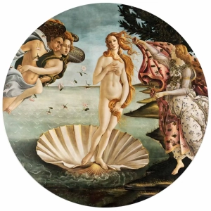 Fototapeta okrągła - Sandro Botticelli - Narodziny Wenus