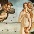 Fototapeta-okragla-sandro-botticelli-narodziny-wenus-fragment.webp