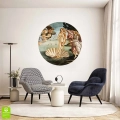 Fototapeta-okragla-sandro-botticelli-narodziny-wenus-wnetrze.webp