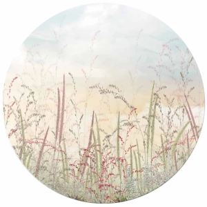 Fototapeta okrągła - Delikatna łąka