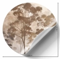 Fototapeta-okragla-brazowy-las-lisciasty-3d-naklejka.webp