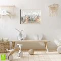 plakat Fantazyjny las dla dzieci drewniana ramka w pokoju
