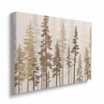 Obraz na płótnie - Brązowy las iglasty 3D