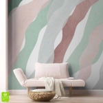 Fototapeta na wymiar pastelowe fale – nowoczesna tapeta ścienna do salonu, sypialni i jadalni