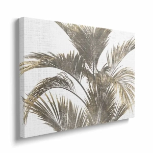 Obraz na płótnie - Stylowy obraz ścienny z liśćmi palmowymi do salonu, sypialni lub jadalni