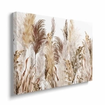 Obraz na płótnie - Akwarelowa trawa pampasowa w stylu boho